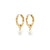 SHIFT perle boucles d’oreilles plaqué or