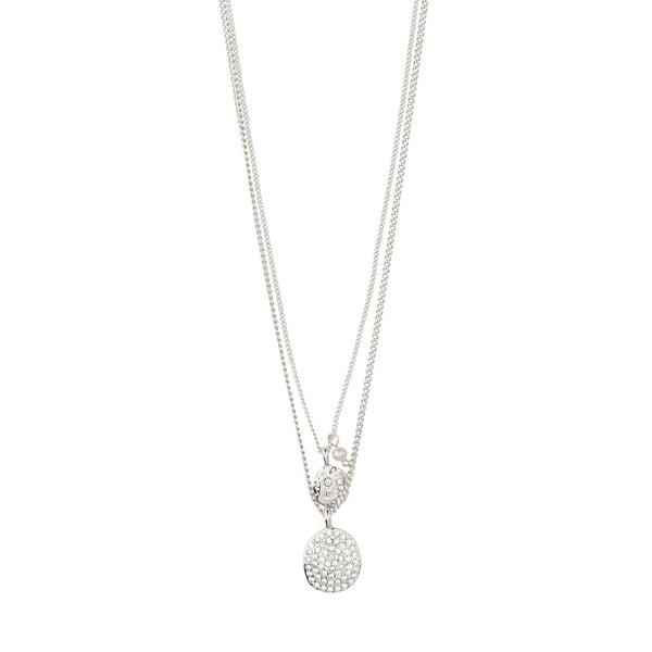 SHIFT 2 in 1 necklace set, silver plated