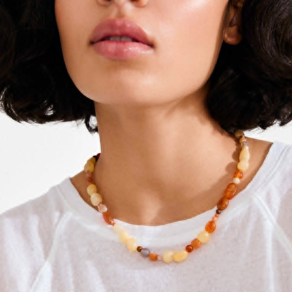 Collier Iris Plaqué argent Multicolore