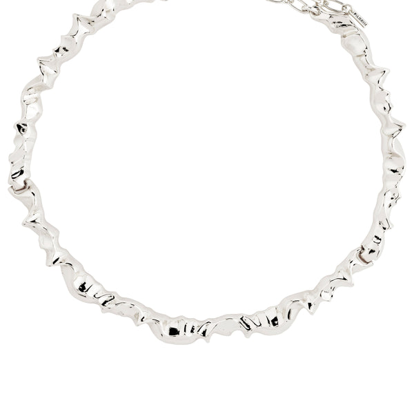 SUNSET recycled silver necklace -plated