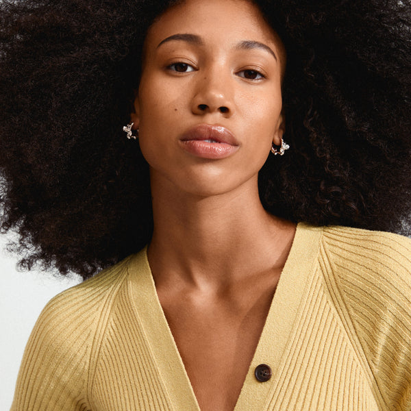 SUNSET recycled earrings silver-plated