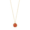 SENSE collier plaqué or/agate