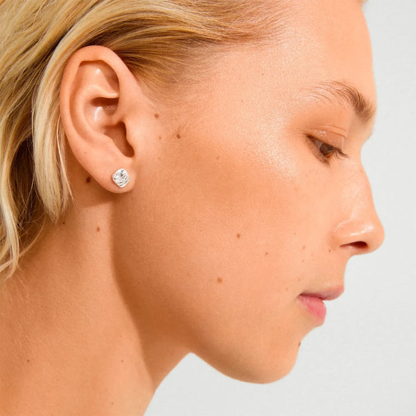 SENSE silver-plated stud earrings