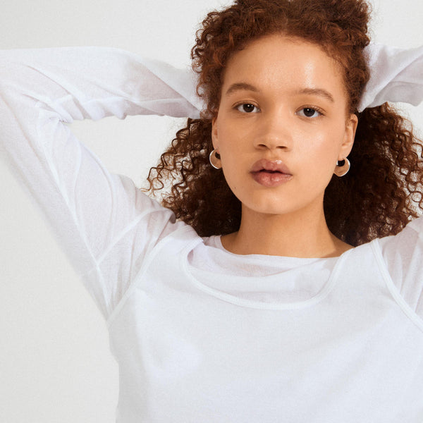 SENSE silver-plated hoop earrings