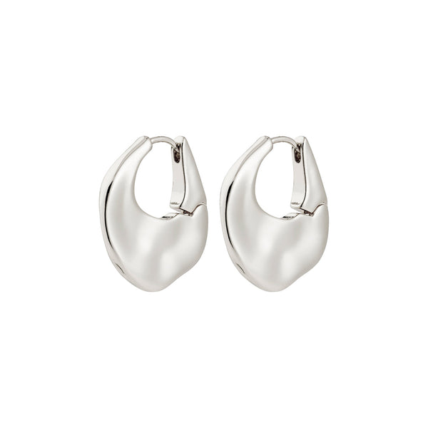 SENSE silver-plated hoop earrings