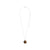 SENSE collier plaqué argent/agate