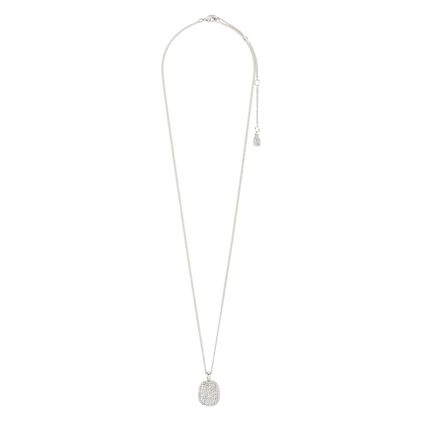 (W) Collier : Ember : Plaqué argent : Cristal