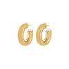 PHASE medium gold-plated creoles