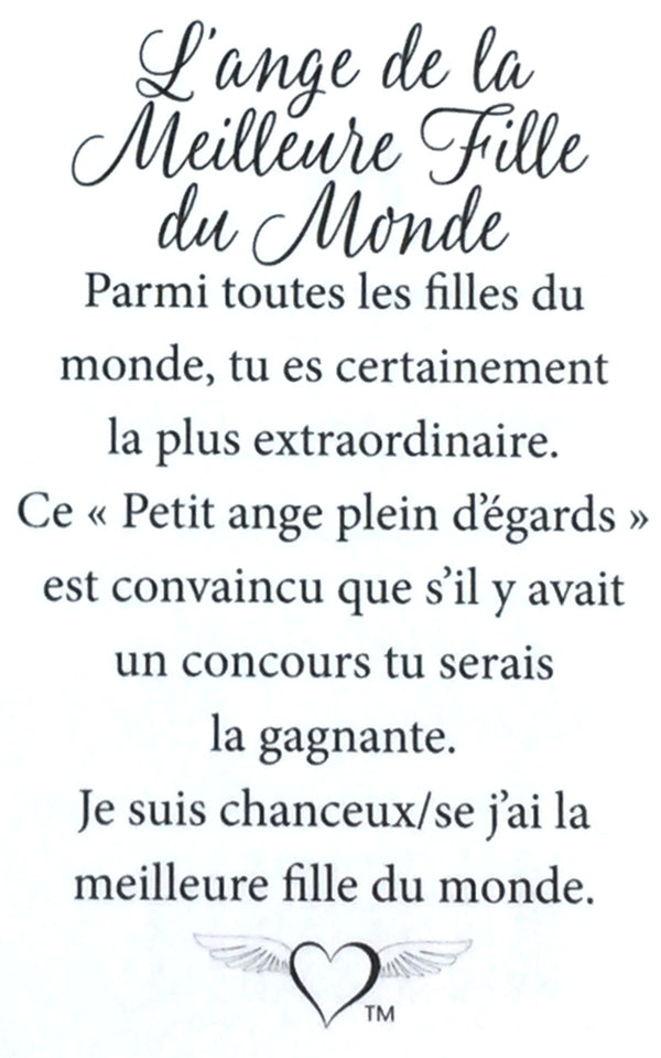 Épinglette Ange : Meilleur Fille du Monde