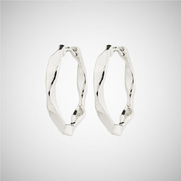 DAWN recycled earrings silver - plated