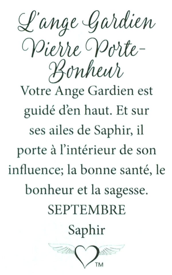 Épinglette Ange : Gardien Pierre (Septembre)