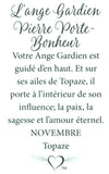 Épinglette Ange: Gardine Pierre (Novembre)