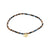 INDIE bracelet black, gold-plated