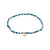 INDIE bracelet blue, gold-plated
