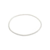 ARASH bracelet Silver Plated White