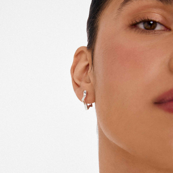 Boucles d’oreilles SOLARI plaqué argent
