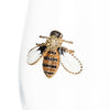 Verre à vin sans pied avec abeille bijou