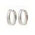 KAYDEN silver-plated creoles