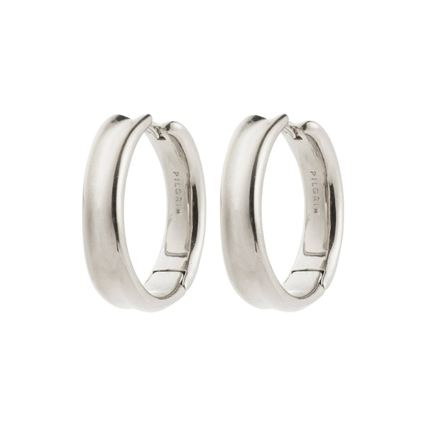 KAYDEN silver-plated creoles