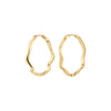LARKIN boucles d’oreilles plaqué or