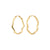 LARKIN boucles d’oreilles plaqué or