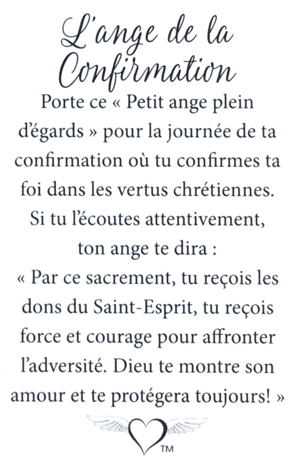 Épinglette Ange : De la Confirmation