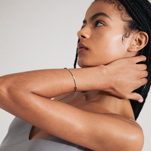 ALISON mint, gold-plated bracelet