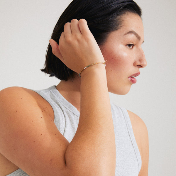 ALISON brown, gold-plated bracelet