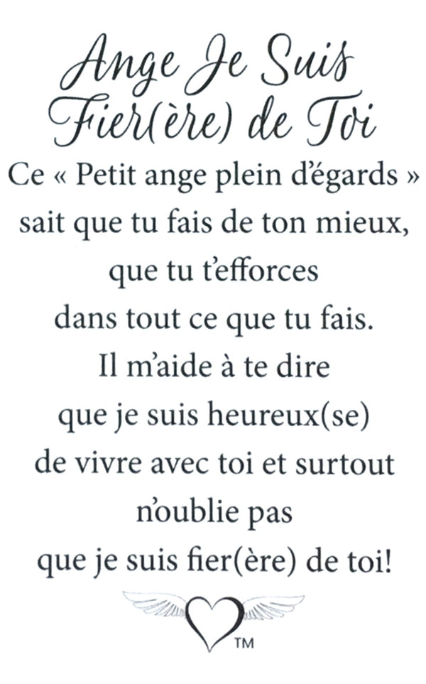 Épinglette Ange : Je Suis Fier De Toi