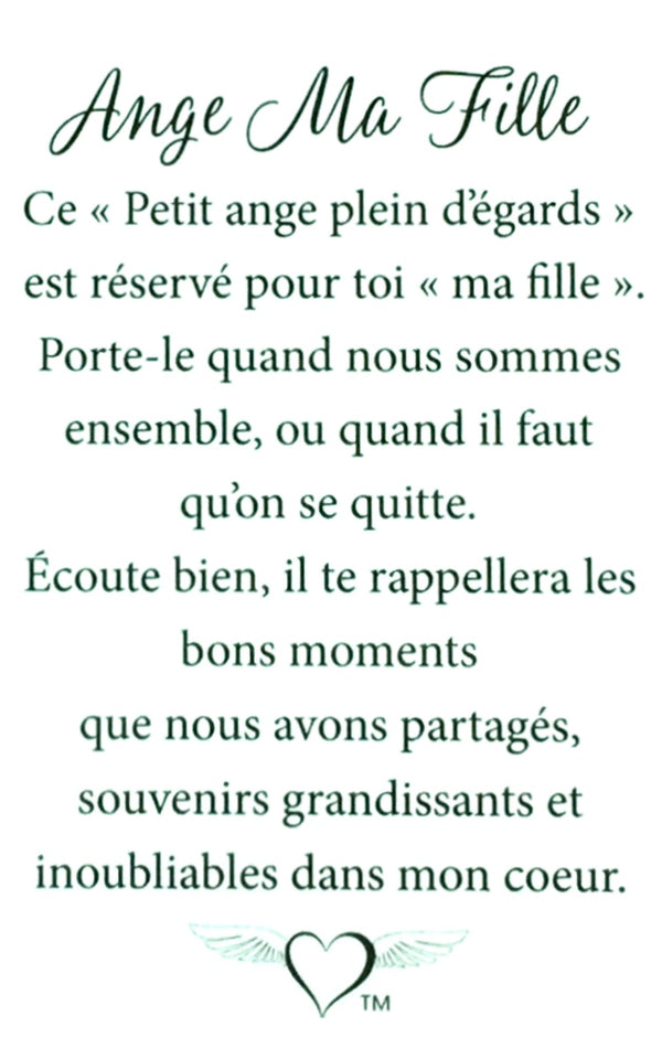 Épinglette Ange : Ma Fille