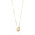 SOPHIA recycled heart pendant necklace gold-plated