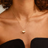 SOPHIA recycled heart pendant necklace gold-plated