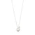 SOPHIA recycled heart pendant necklace silver -plated