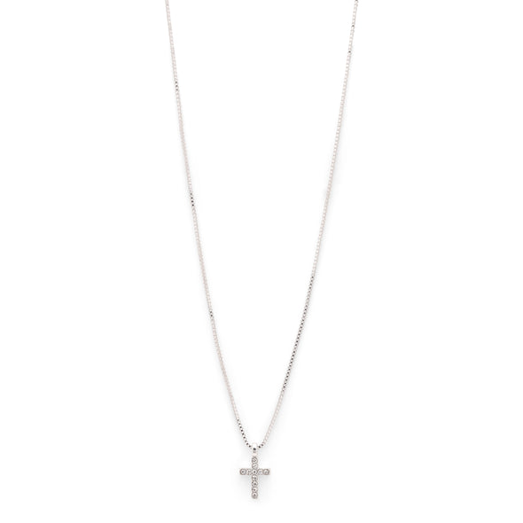 CLARA crystal cross necklace