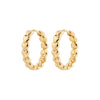 MAEVE recycled hoop earrings gold-plated