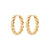 MAEVE recycled hoop earrings gold-plated