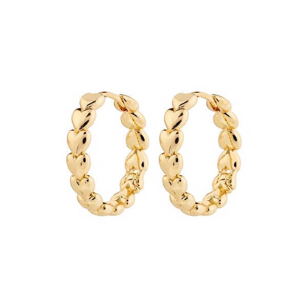 MAEVE recycled hoop earrings gold-plated