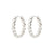 MAEVE recycled hoop earrings silver-plated