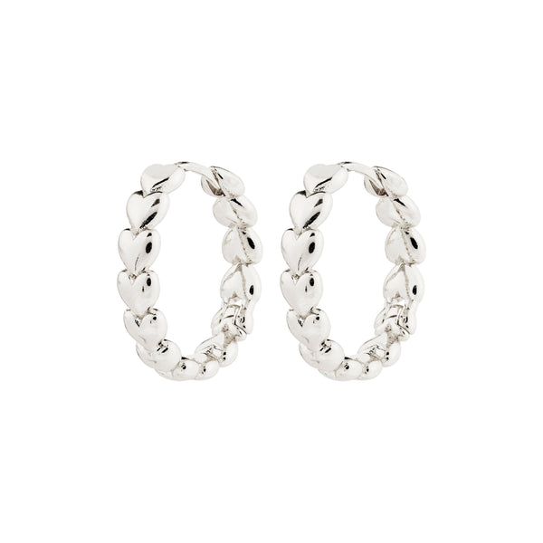 MAEVE recycled hoop earrings silver-plated