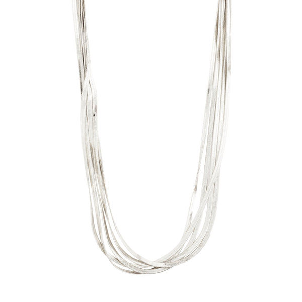 KIRA recycled silver necklace -plated