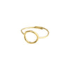 LULU recycled stack ring gold -plated