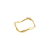LULU recycled organic shaped stack ring gold-plated