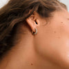 TATUM small gold-plated hoop earrings