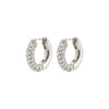 TATUM small silver-plated hoop earrings