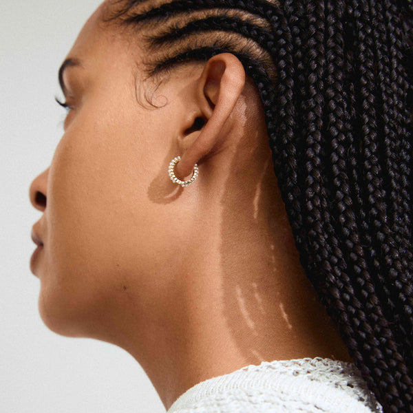 KALIA recycled hoop earrings gold-plated