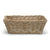 Flared rectangular tray in kubu