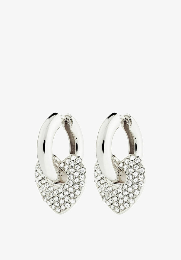 DUNE crystal earrings silver-plated