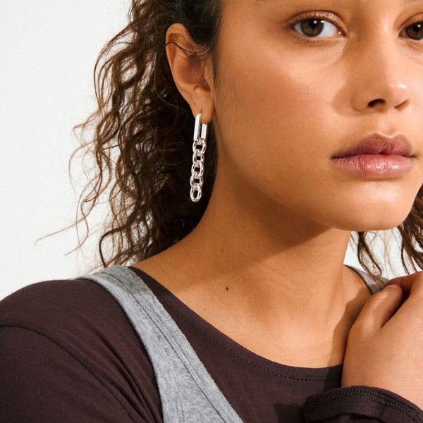 PHASE silver-plated earrings