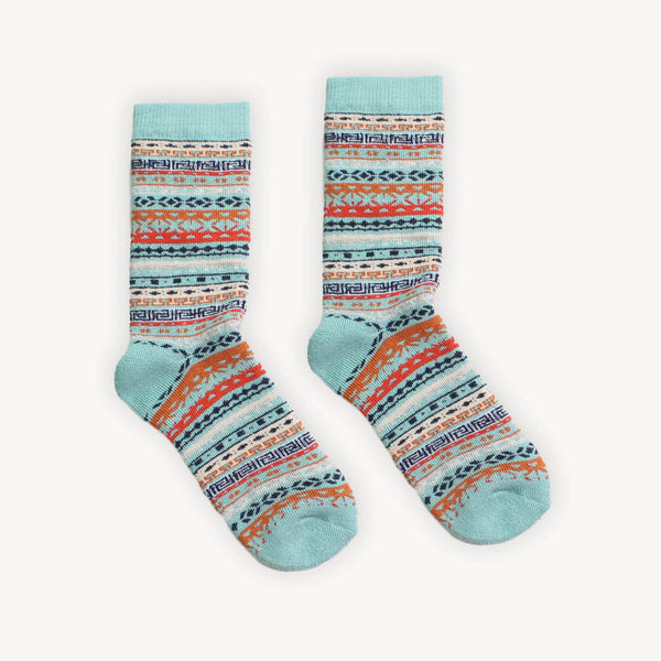 Chaussettes en Alpaga – Montantes – Multi Aqua – S/M