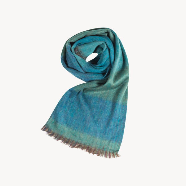 Écharpe Sea Green Mood en mélange d’alpaga – Pokoloko
